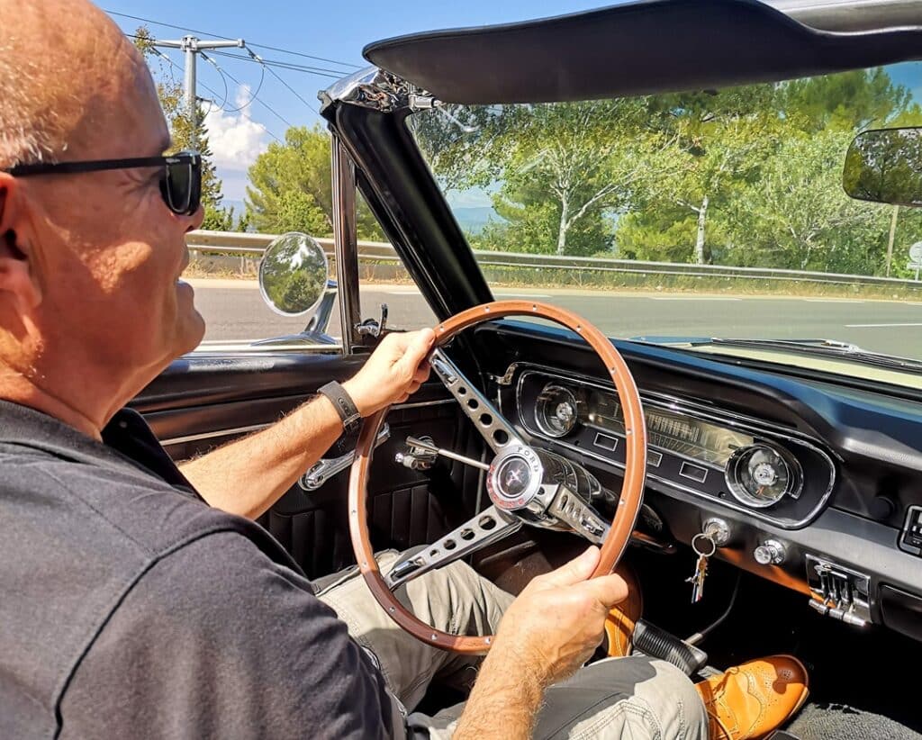 Cadeau vintage location Ford Mustang