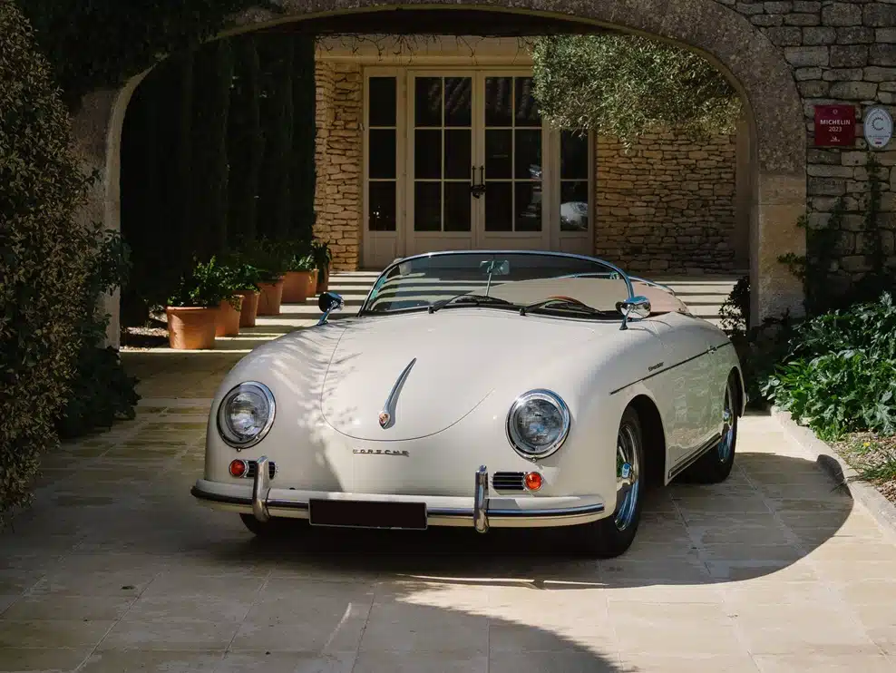 Porsche 356 Speedster blanche Agence Aix-en-Provence